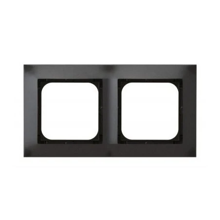 Ramki-podwojne - podwójna antracytowa ramka instalacyjna r-2y/50 impresja ospel 