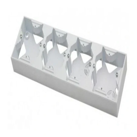 Puszki-natynkowe - puszka natynkowa poczwórna biała pnp-4y/00 impresja ospel 