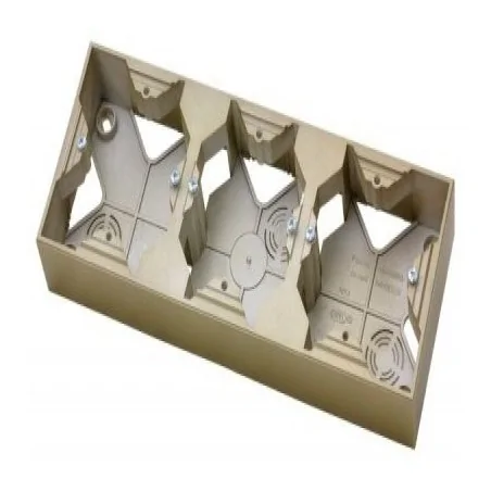 Puszki-natynkowe - złota potrójna puszka natynkowa pnp-3y/28 impresja ospel 