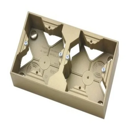 Puszki-natynkowe - złota puszka natynkowa podwójna pnp-2y/28 impresja ospel 