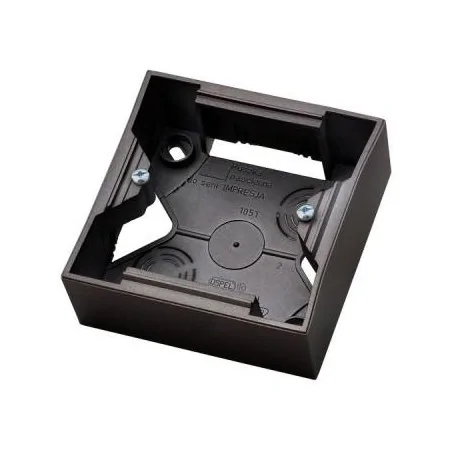 Puszki-natynkowe - antracytowa puszka natynkowa pnp-1y/50 impresja ospel 