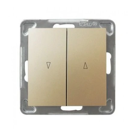 Wylaczniki-zaluzjowe - włącznik żaluzjowy złoty łp-7y/m/28 impresja ospel 