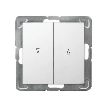 Wylaczniki-zaluzjowe - biały włącznik żaluzjowy łp-7y/m/00 impresja ospel 