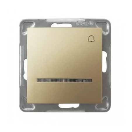 Wlaczniki-i-przyciski-dzwonkowe - złoty przycisk dzwonkowy łp-6ys/m/28 impresja ospel 