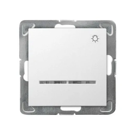 Wylaczniki-typu-swiatlo-zwierne - biały włącznik światło zwierne z podświetleniem łp-5ys/m/00 impresja ospel 