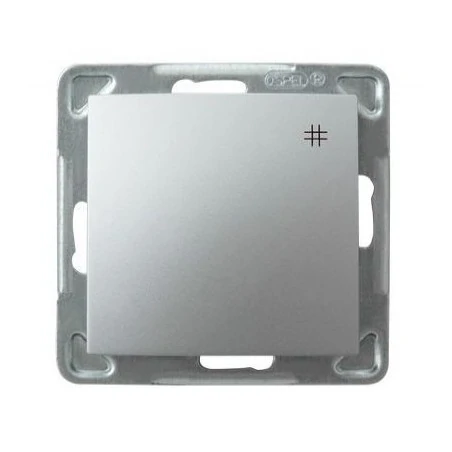Wylaczniki-krzyzowe - srebrny włącznik krzyżowy łp-4y/m/18 impresja ospel 