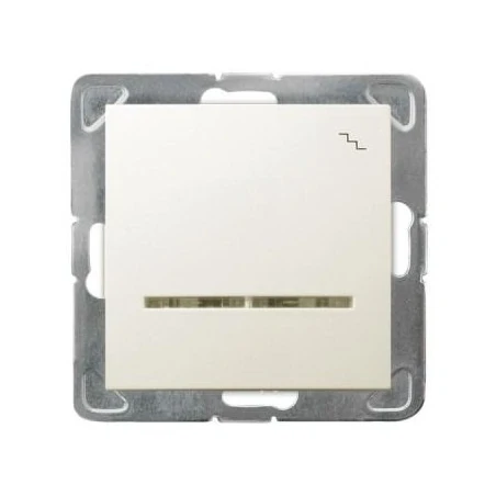 Wylaczniki-schodowe - schodowy włącznik ecru z podświetleniem łp-3ys/m/27 impresja ospel 
