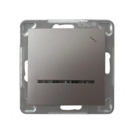 Wylaczniki-schodowe - podświetlany tytanowy włącznik schodowy łp-3ys/m/23 impresja ospel 