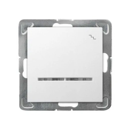 Wylaczniki-schodowe - biały schodowy włącznik z podświetleniem łp-3ys/m/00 impresja ospel 