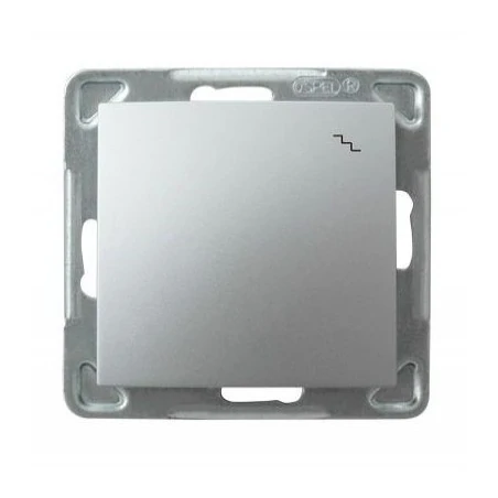 Wylaczniki-schodowe - srebrny włącznik schodowy łp-3y/m/18 impresja ospel 
