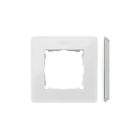 Ramki-pojedyncze - ramka pojedyncza biała z szarą podstawą 8200610-030 simon 82 detail kontakt-simon 