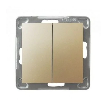 Wylaczniki-podwojne - złoty włącznik dwubiegunowy łp-2y/m/28 impresja ospel 