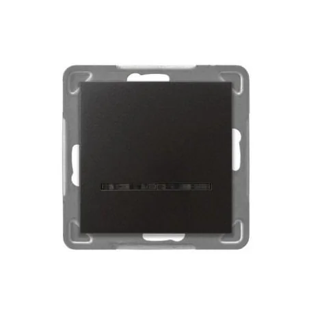 Wylaczniki-jednobiegunowe - włącznik jednobiegunowy antracytowy z podświetleniem łp-1ys/m/50 impresja ospel 