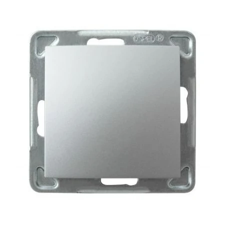 Wylaczniki-jednobiegunowe - srebrny włącznik jednobiegunowy łp-1y/m/18 impresja ospel 