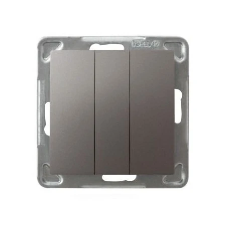 Wylaczniki-potrojne - tytanowy potrójny włącznik łp-13y/m/23 impresja ospel 