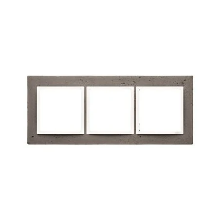 Ramki-potrojne - ramka potrójna betonowa la stryko drn3/95 simon 54 nature kontakt-simon 