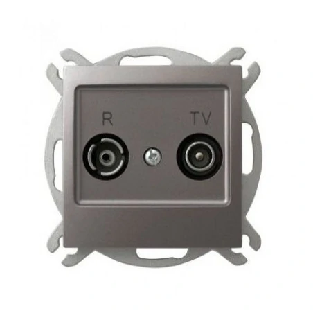 Gniazda-antenowe - tytanowe gniazdo antenowe końcowe rtv 2,5-3db gpa-yk/m/23 impresja ospel 