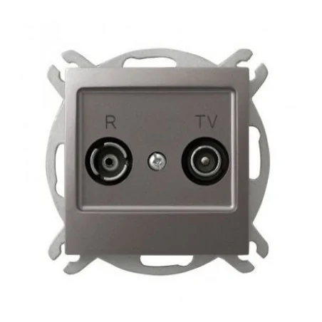 Gniazda-antenowe - tytanowe gniazdo antenowe rtv przelotowe 16-db gpa-16yp/m/23 impresja ospel 