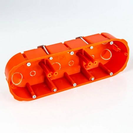 Puszki-podtynkowe - puszka montażowa potrójna podtynkowa do ścian pustych 3x60 mm pk-3x60 elektro-plast 