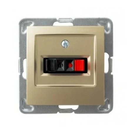 Gniazda-glosnikowe - złote gniazdo głośnikowe gg-1y/m/28 impresja ospel 