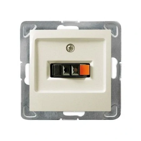 Gniazda-glosnikowe - gniazdo głośnikowe pojedyncze ecru gg-1y/m/27 impresja ospel 