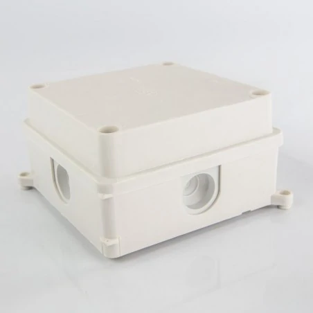 Puszki-natynkowe - puszka instalacyjna natynkowa biała z dławicami pk-5 jonex 