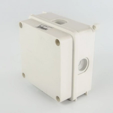 Puszki-natynkowe - puszka instalacyjna natynkowa biała z dławicami pk-5 jonex 