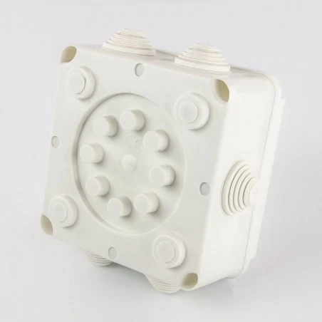 Puszki-natynkowe - puszka hermetyczna pusta 118x118x60mm ip55 biała pk-2 118x118x60 0222-00 