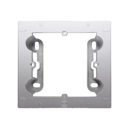 Puszki-natynkowe - puszka natynkowa pojedyncza srebrny mat dpn1/43 simon 54 premium kontakt-simon 