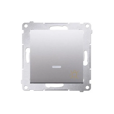 Wylaczniki-typu-swiatlo-zwierne - przycisk zwierny światło z podświetleniem led srebrny mat ds1l.01/43 simon54 kontakt-simon 