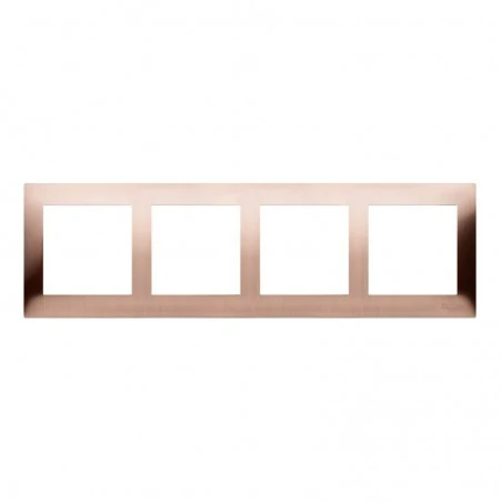Ramki-poczworne - ramka poczwórna metalowa miedź rustykalna dr4/36 simon 54 premium kontakt-simon 