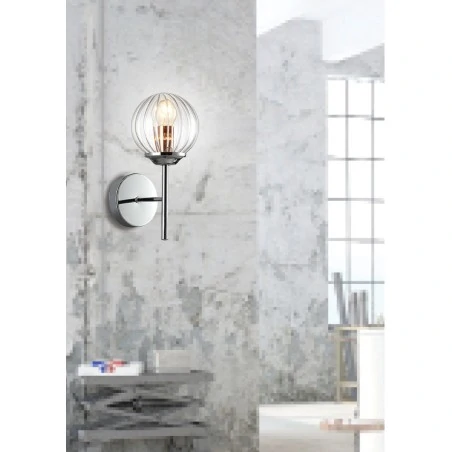 Kinkiety - kinkiet chromowo-miedziany 1x40w e14 best 21-67234 candellux 