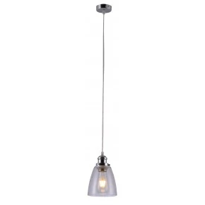 Lampy-sufitowe - nowoczesna, chromowana lampa wisząca 1x40w e27 voice 31-70821 candellux 