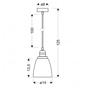 Lampy-sufitowe - nowoczesna, chromowana lampa wisząca 1x40w e27 voice 31-70821 candellux 