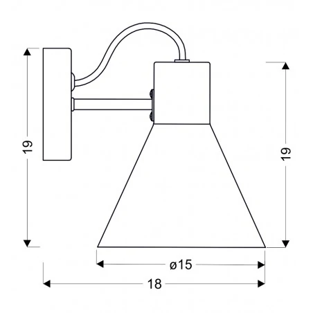 Kinkiety-do-salonu - czarny matowy kinkiet na żarówkę loft e27 40w more 21-71149 candellux 