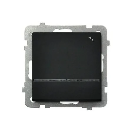 Wylaczniki-schodowe - czarny włącznik schodowy z podświetleniem pomarańczowym łp-3rs/m/33 sonata ospel 