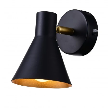 Kinkiety-do-salonu - modernistyczny kinkiet czarny loft e14 less 21-70968 candellux 