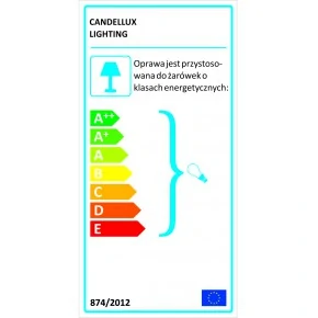 Lampy-stojace - lampa stojąca podłogowa biało-czarna skos e14 max. 40w zumba 51-72108 candellux 