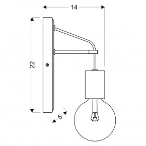 Kinkiety-do-salonu - lampa ścienna kinkiet industrialny czarny mat 21-70890 alto candellux 