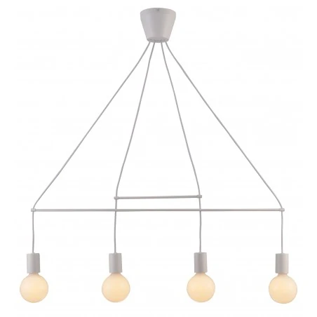 Lampy-sufitowe - industrialna oprawa poczwórna zwis biała 34-70906 alto candellux 