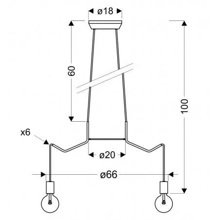 Lampy-sufitowe - loftowe oświetlenie sufitowe białe matowe 6x40w e27 basso 36-71026 candellux 
