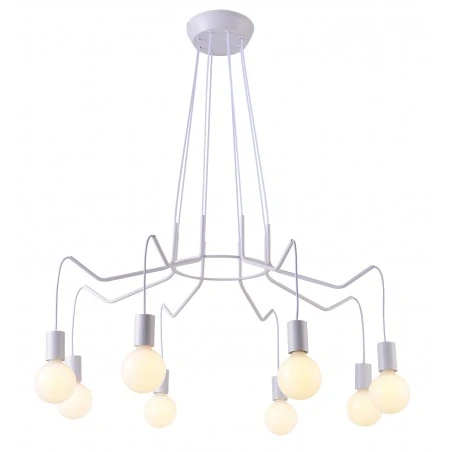 Lampy-sufitowe - lampa wisząca z ośmioma ramionami 8x40w e27 basso 38-71040 candellux 