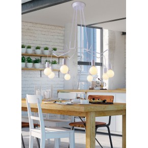 Lampy-sufitowe - lampa wisząca z ośmioma ramionami 8x40w e27 basso 38-71040 candellux 