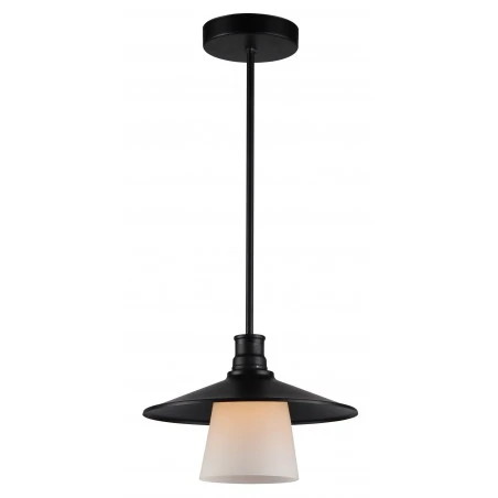 Lampy-sufitowe - metalowa lampa wisząca z czarnym abażurem loft 1x60w e27 loft 31-43108 candellux 