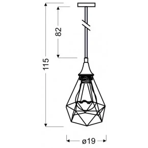 Lampy-sufitowe - lampa sufitowa ażurowa loftowa graf 31-62888 candellux 