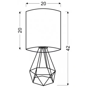 Lampki-nocne - ażurowa lampka biurkowa z kremowym kloszem 41-62925 graf candellux 