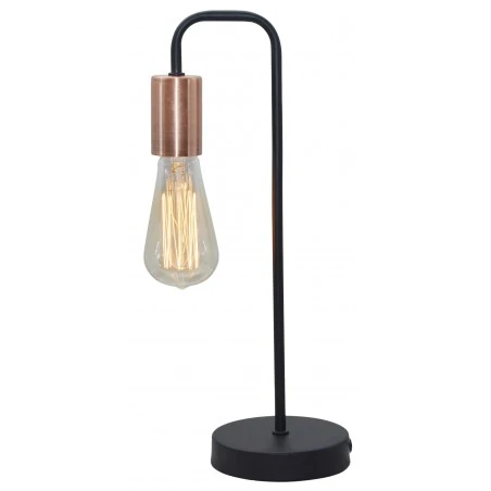 Lampki-nocne - lampa gabinetowa czarna bez klosza 1x60w e27 herpe 41-66862 candellux 