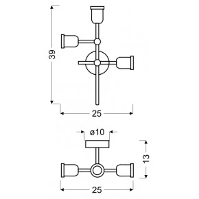 Lampy-sufitowe - oryginalna lampa sufitowa w stylu loft 3x60w e27 kirimu 33-66893 candellux 