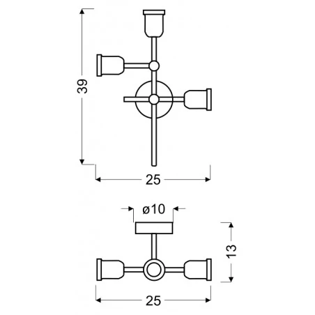 Lampy-sufitowe - oryginalna lampa sufitowa w stylu loft 3x60w e27 kirimu 33-66893 candellux 