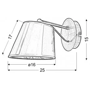 CORTEZ LAMPA KINKIET 1X40W E14 PATYNA